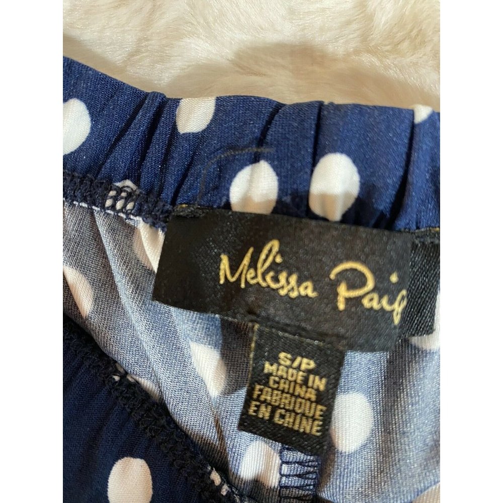 MELISSA PAIGE “on the dot” blue white Pants - Picture 4 of 6
